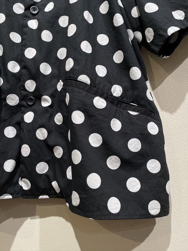 LOLO LIKE ロロライク 片玉ポケットビッグシャツ ドット 2LS-90 LOLO LIKE ロロライク 片玉ポケットビッグシャツ ドット 2LS-90
