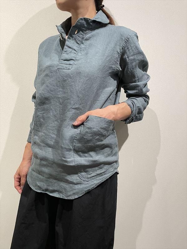 LOLO（ロロ） No.LS-3R3 定番プルオーバーリネンシャツ - unfil9