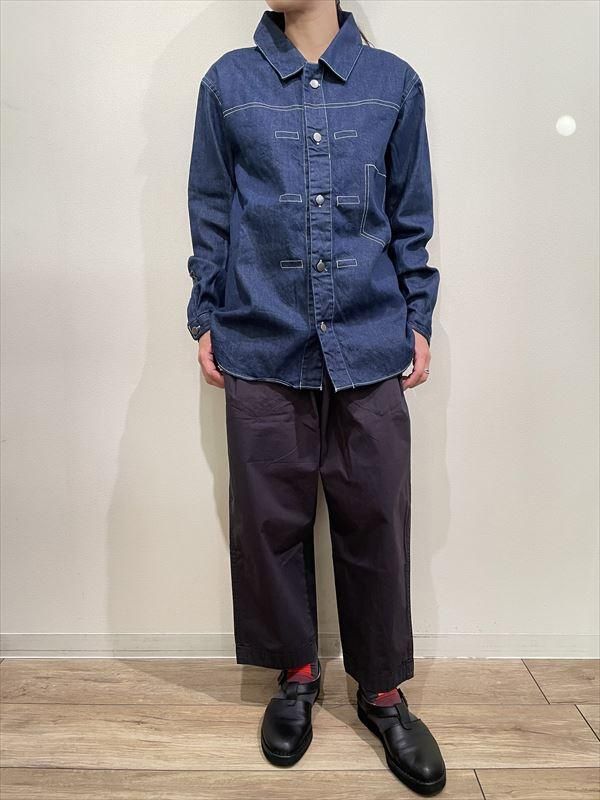 LOLO LIKE（ロロライク） No.2LS-92 銀ボタンデニムシャツ - unfil9