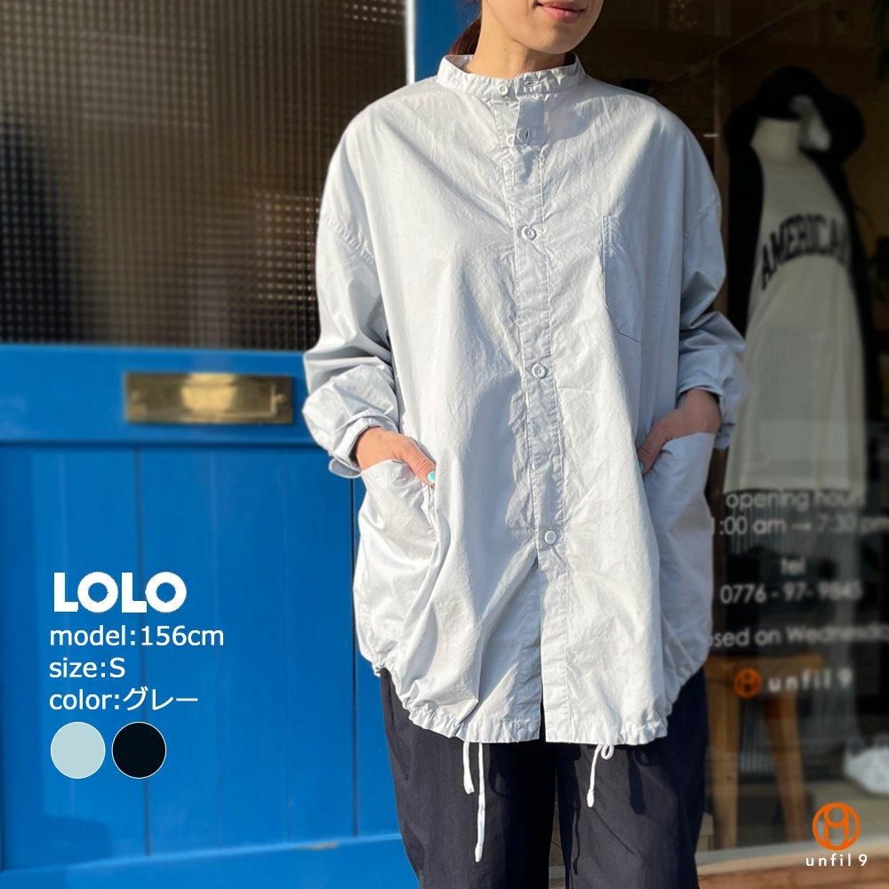 LOLO LIKE（ロロライク） No.2LS-95 スタンドカラービッグシャツ