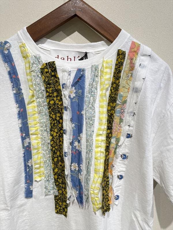 24SS dahl'ia ダリア マルチリボンリメイク半袖Tシャツ HD-114 レディース 送料無料 dahl'ia 24SS ダリア マルチリボンリメイク半袖Tシャツ HD-114