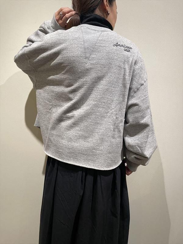 新品未使用Americana モカ　 トレーナー MERICANA（アメリカーナ） No.BRF-736A/2 ショート丈カットオフ