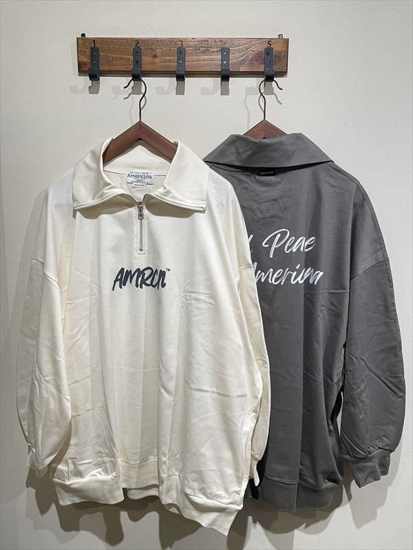AMERICANA（アメリカーナ） No.BRF-M-724A/2 ハーフジップワイドプル
