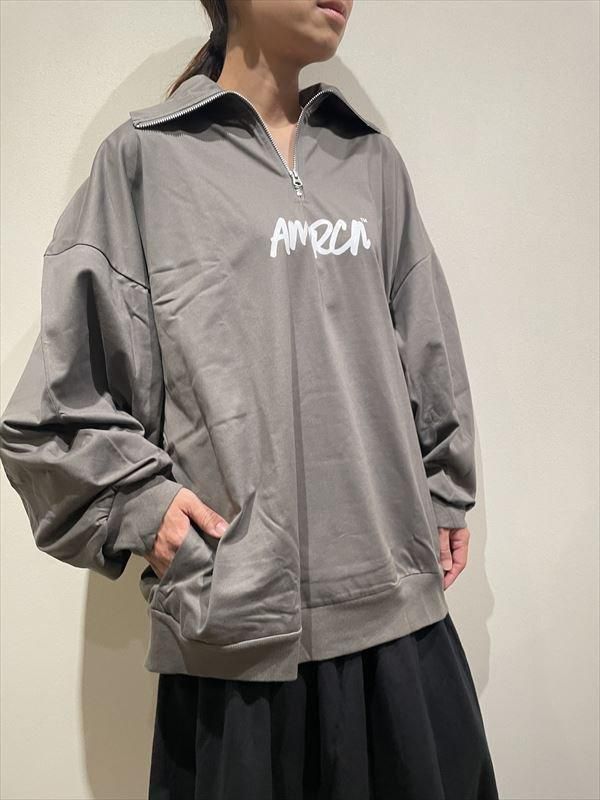 アメリカーナ　ハーフジップ　新品　ホワイト AMERICANA（アメリカーナ） No.BRF-M-724A/2 ハーフジップワイド