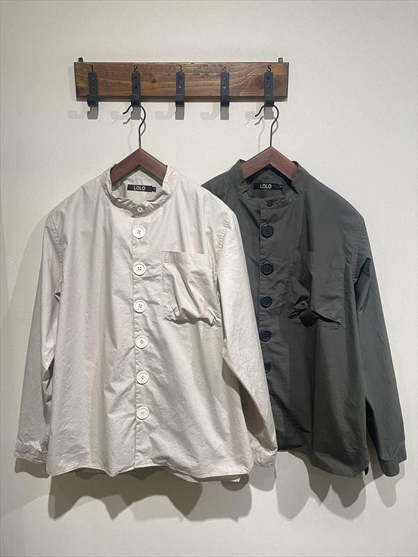 lolo様 LOLO（ロロ） No.LS-430 スタンドカラーデカボタンシャツ - unfil9