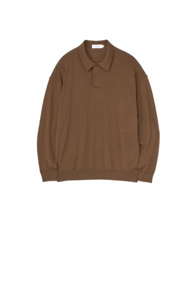 Graphpaper<br>High Gauge Knit Oversized L/S Polo