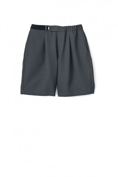 Graphpaper<br>Scale Off Wool Wide Tuck Chef Shorts