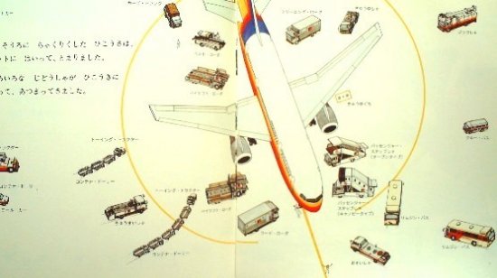 ひこうじょうのじどうしゃ こどものとも年少版１５６号 - 中古絵本と