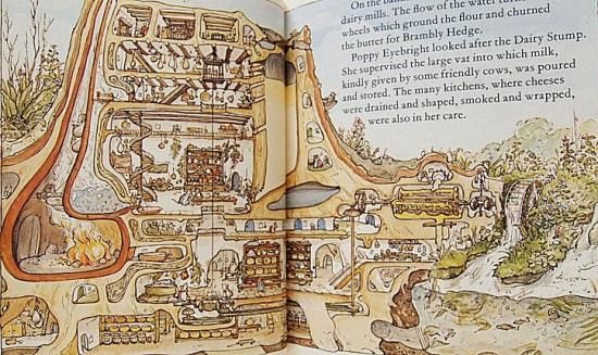 のばらの村の物語（洋書）A Years IN BRAMBLY HEDGE のばらの村のものがたり BRAMBLY HEDGE ポップアップ - メルカリ