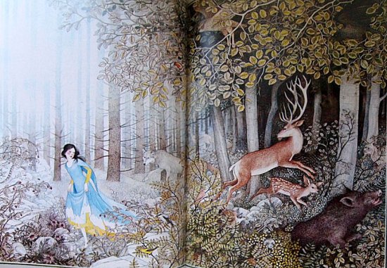 グリム 白雪姫と七人の小人たち - 中古絵本と、絵本やかわいい古本屋