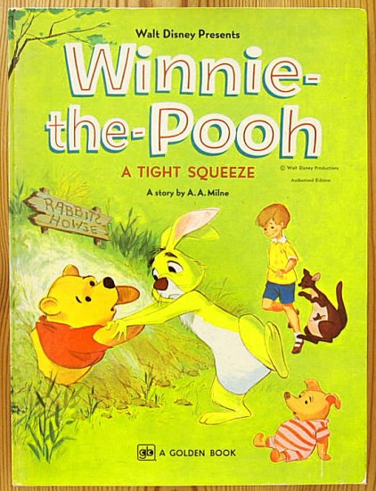 英語〉Winnie-the-Pooh A TIGHT SQUEEZE - 中古絵本と、絵本やかわいい