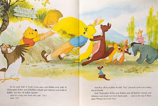 英語〉Winnie-the-Pooh A TIGHT SQUEEZE - 中古絵本と、絵本やかわいい古本屋 -secondhand books  online-