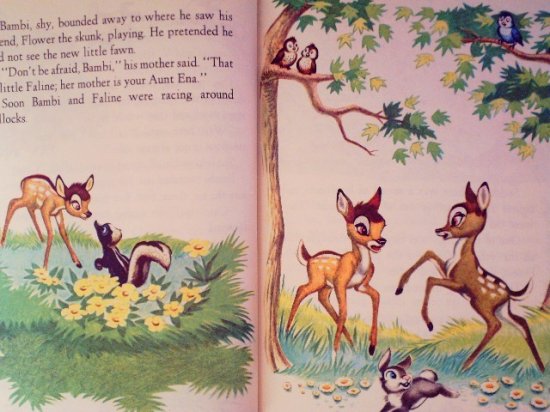 英語〉Walt Disney's BAMBI -a Little Golden Book- - 中古絵本と