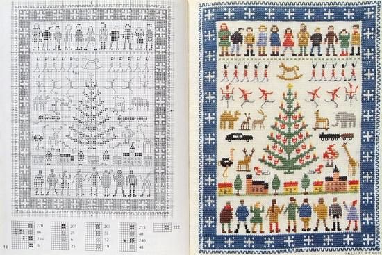 デンマークのクロスステッチ Ⅳメリークリスマス - 中古絵本と、絵本や 