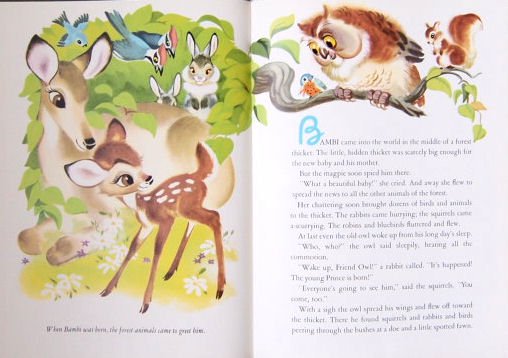 英語〉WALT DISNEY'S BAMBI ディズニー名作絵本復刻版シリーズ - 中古絵本と、絵本やかわいい古本屋 -secondhand  books online-