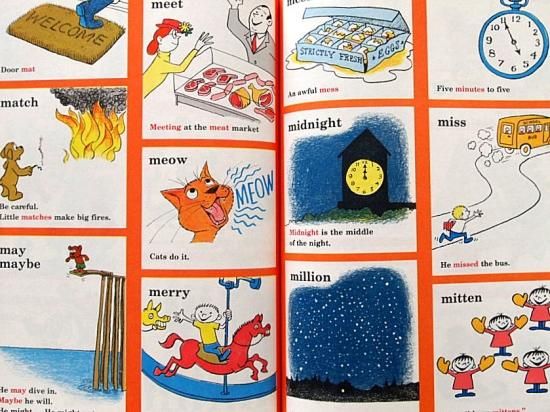 洋書絵本辞書 The Cat in the Hat Dictionary 絵本 ねこ