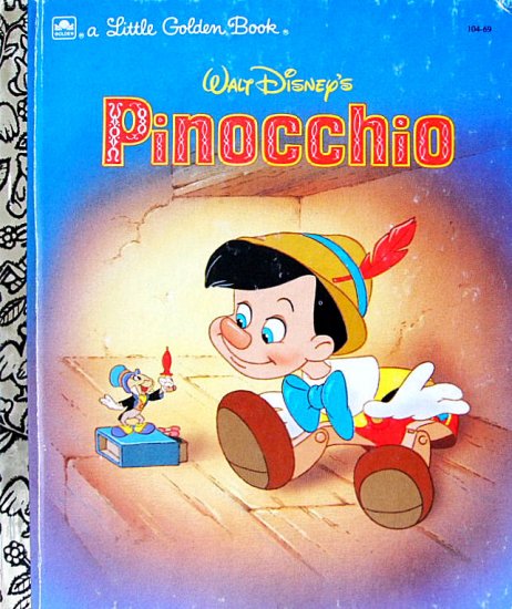 英語〉Walt Disney's PINOCCHIO -a Little Golden Book- - 中古絵本と