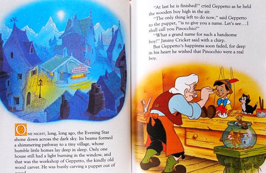 英語〉Walt Disney's PINOCCHIO -a Little Golden Book- - 中古絵本と