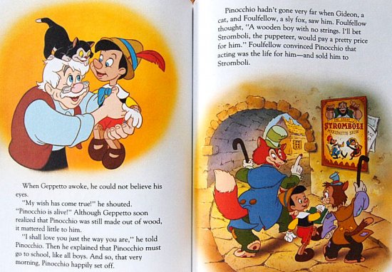 英語〉Walt Disney's PINOCCHIO -a Little Golden Book- - 中古絵本と