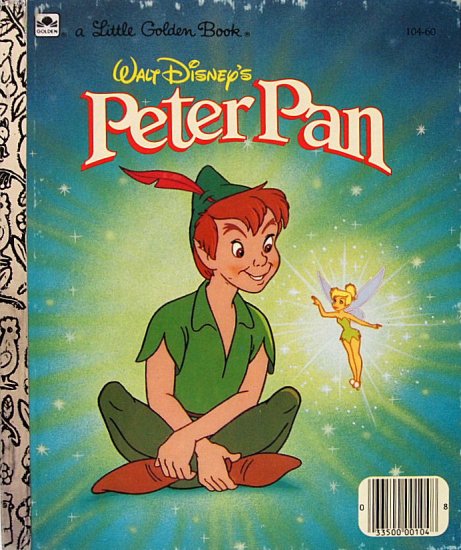 英語〉Walt Disney's PETER PAN -a Little Golden Book- - 中古絵本と、絵本やかわいい古本屋  -secondhand books online-