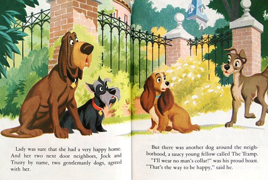 英語〉Walt Disney's Lady and the Tramp -a Little Golden Book