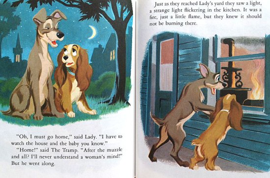 英語〉Walt Disney's Lady and the Tramp -a Little Golden Book 