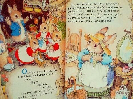 ビンテージ英語絵本 古書 Beatrix Potter 小型絵本