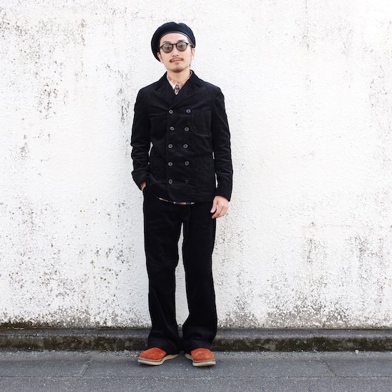 TROPHY CLOTHING トロフィークロージング CORD VITO JACKET＜BLACK