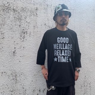 NEILLAGE WORKS ニーレイジ ワークス RAGLAN 3/4 SLEEVE TEE ＜BLACK＞<img class='new_mark_img2' src='https://img.shop-pro.jp/img/new/icons14.gif' style='border:none;display:inline;margin:0px;padding:0px;width:auto;' />