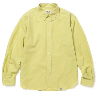 CALEE ꡼ C/C Chambray L/S shirtLime Green