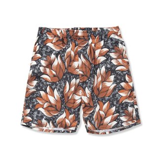 CALEE キャリー Allover flower pattern amunzen cloth shorts＜Black＞