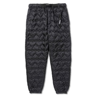 CALEE キャリー Double ripstop heart quilting easy pants＜Black＞