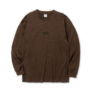 CALEE キャリー CAL EMBROIDERY DROP SHOULDER L/S TEE＜BROWN＞<img class='new_mark_img2' src='https://img.shop-pro.jp/img/new/icons14.gif' style='border:none;display:inline;margin:0px;padding:0px;width:auto;' />
