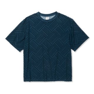 CALEE ꡼ PILE JACQUARD DROP SHOULDER CSNAVY BLUE<img class='new_mark_img2' src='https://img.shop-pro.jp/img/new/icons14.gif' style='border:none;display:inline;margin:0px;padding:0px;width:auto;' />