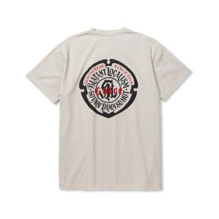 CALEE ꡼ STRETCH EMBLEM LOGO TEE NATURALLY PAINT DESIGNGRAY<img class='new_mark_img2' src='https://img.shop-pro.jp/img/new/icons14.gif' style='border:none;display:inline;margin:0px;padding:0px;width:auto;' />