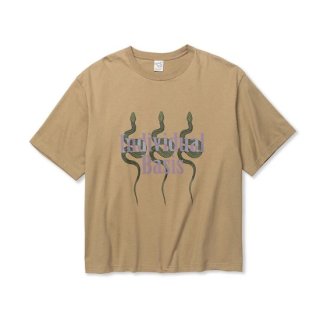 CALEE ꡼ DROP SHOULDER  INDIVIDUAL BASIS  SNAKE LOGO TEEBEIGE<img class='new_mark_img2' src='https://img.shop-pro.jp/img/new/icons14.gif' style='border:none;display:inline;margin:0px;padding:0px;width:auto;' />