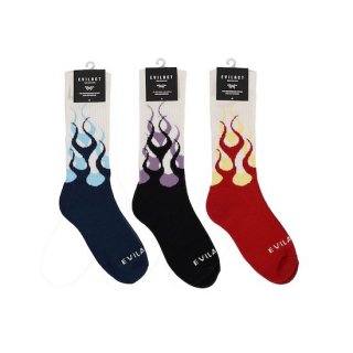 EVILACT ֥륢 FLAMES LONG SOCKS