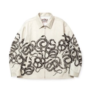 CALEE ꡼ WEST POINT SWING TOP SNAKE PATTERNIVORY