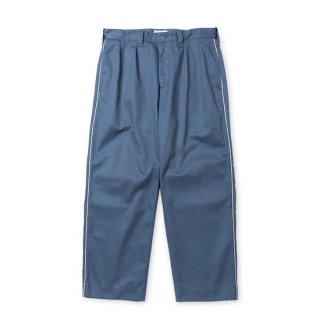 CALEE ꡼ SIDE LINE TUCK TROUSERSBLUE GRAY