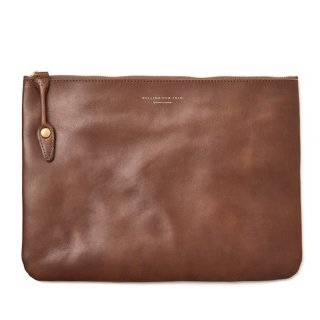 ROLLING DUB TRIO 󥰥֥ȥꥪ SQUARE ZIP & SNAP POUCH size L -LEATHERBROWN HORSE<img class='new_mark_img2' src='https://img.shop-pro.jp/img/new/icons14.gif' style='border:none;display:inline;margin:0px;padding:0px;width:auto;' />