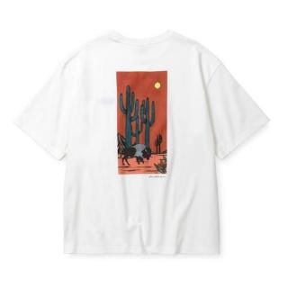 CALEE キャリー × MIHO MURAKAMI DROP SHOULDER PRINT TEE＜WHITE / A＞<img class='new_mark_img2' src='https://img.shop-pro.jp/img/new/icons14.gif' style='border:none;display:inline;margin:0px;padding:0px;width:auto;' />