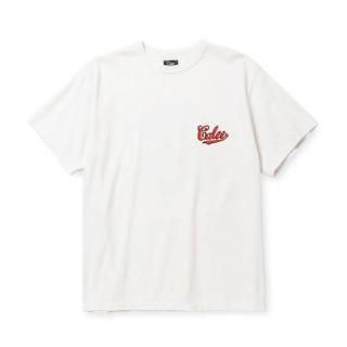 CALEE ꡼ BINDER NECK B.L EMBLEM LOGO VINTAGE TEE NATURALLY PAINT DESIGNWHITE