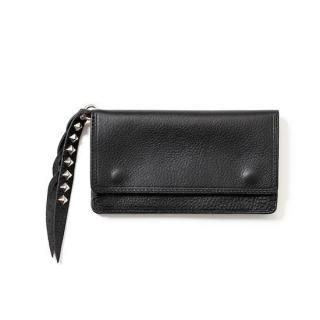 CALEE キャリー PLANE LEATHER LONG WALLET ＜STUDS CHARM＞<img class='new_mark_img2' src='https://img.shop-pro.jp/img/new/icons14.gif' style='border:none;display:inline;margin:0px;padding:0px;width:auto;' />