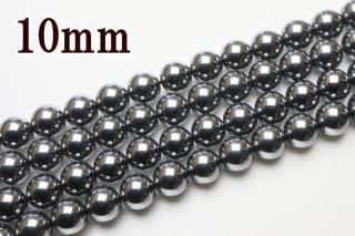 連売り【10mm】テラヘルツ 丸(ラウンド)1連約38cm ビーズ パーツ (穴あき)