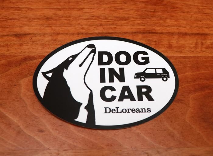 DOG IN CAR ステッカー type3 - お散歩バッグ・犬用ベッド