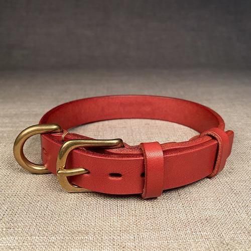 未使用 VALENTINO レザー 犬 首輪 レザークラフト 犬 首輪 - ¥12,699