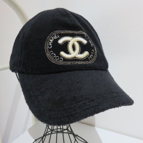 VINTAGE CHANEL ロゴ パイル キャップ - VINTAGE ECOLAND