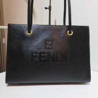 FENDI エピ素材　ロゴ　トートバッグ