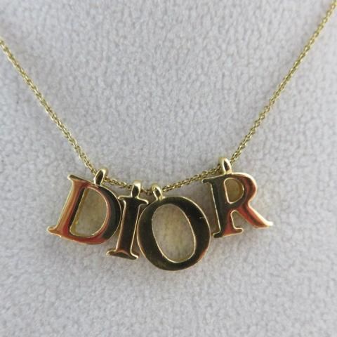 ＤIOR クリスチャンディオール ロゴチャーム ネックレス - VINTAGE ECOLAND