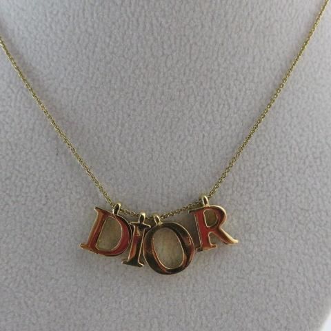 ＤIOR クリスチャンディオール ロゴチャーム ネックレス - VINTAGE ECOLAND